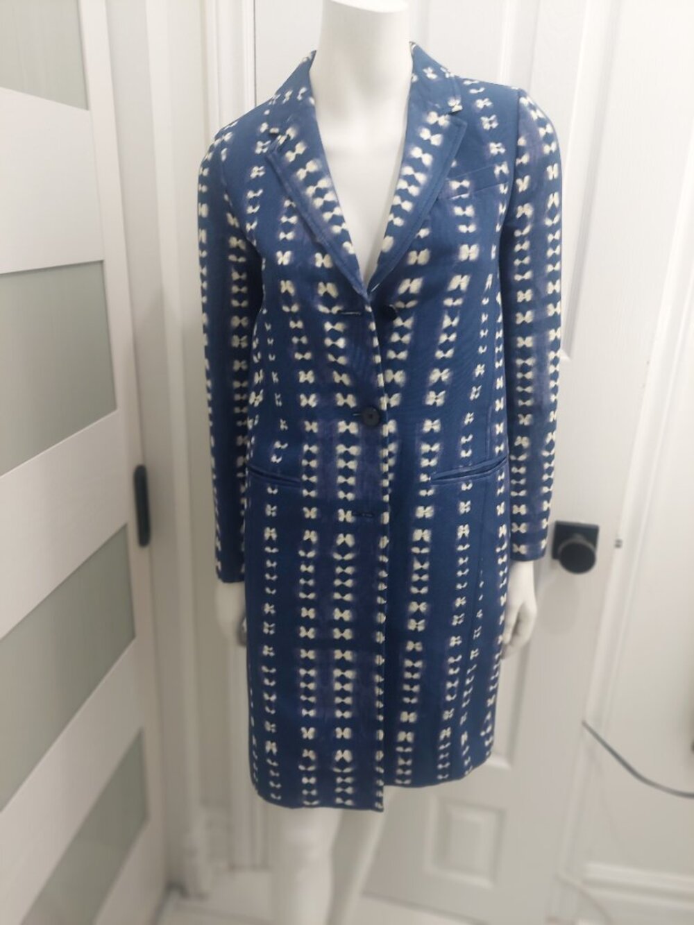 J.Crew Collection Shibori Tie Dye Long Blazer Coat 0